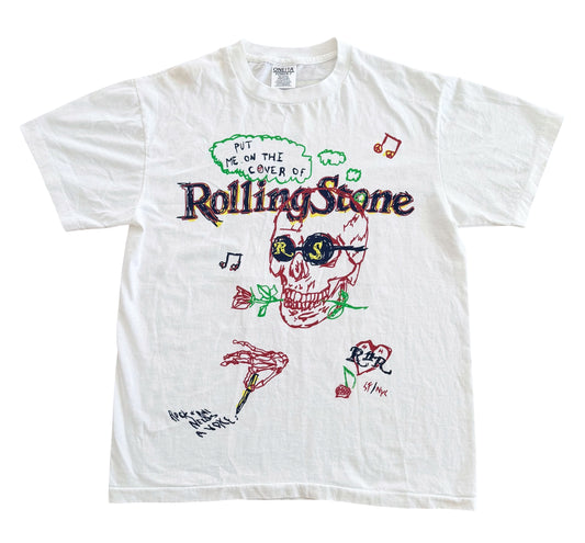 Rolling Stones Graphic Oneita Power T Single Stitch Band T-Shirt Large