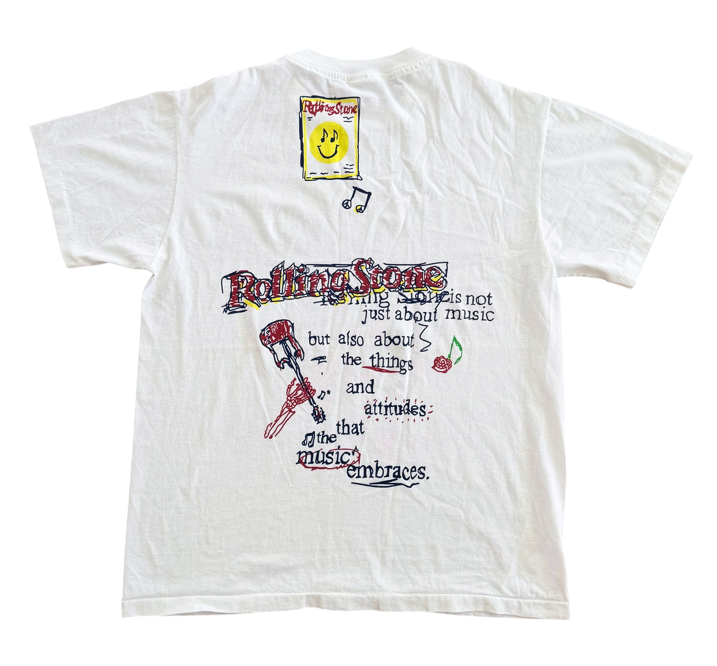 Rolling Stones Graphic Oneita Power T Single Stitch Band T-Shirt Large
