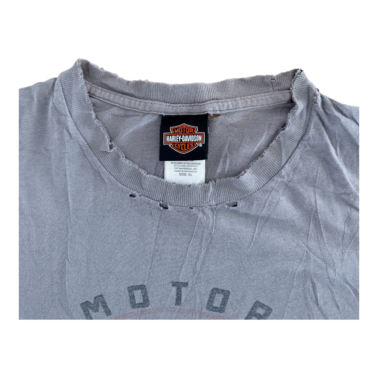 Vintage Harley Davidson Zylstra Ames Iowa Distressed T-Shirt, size XL