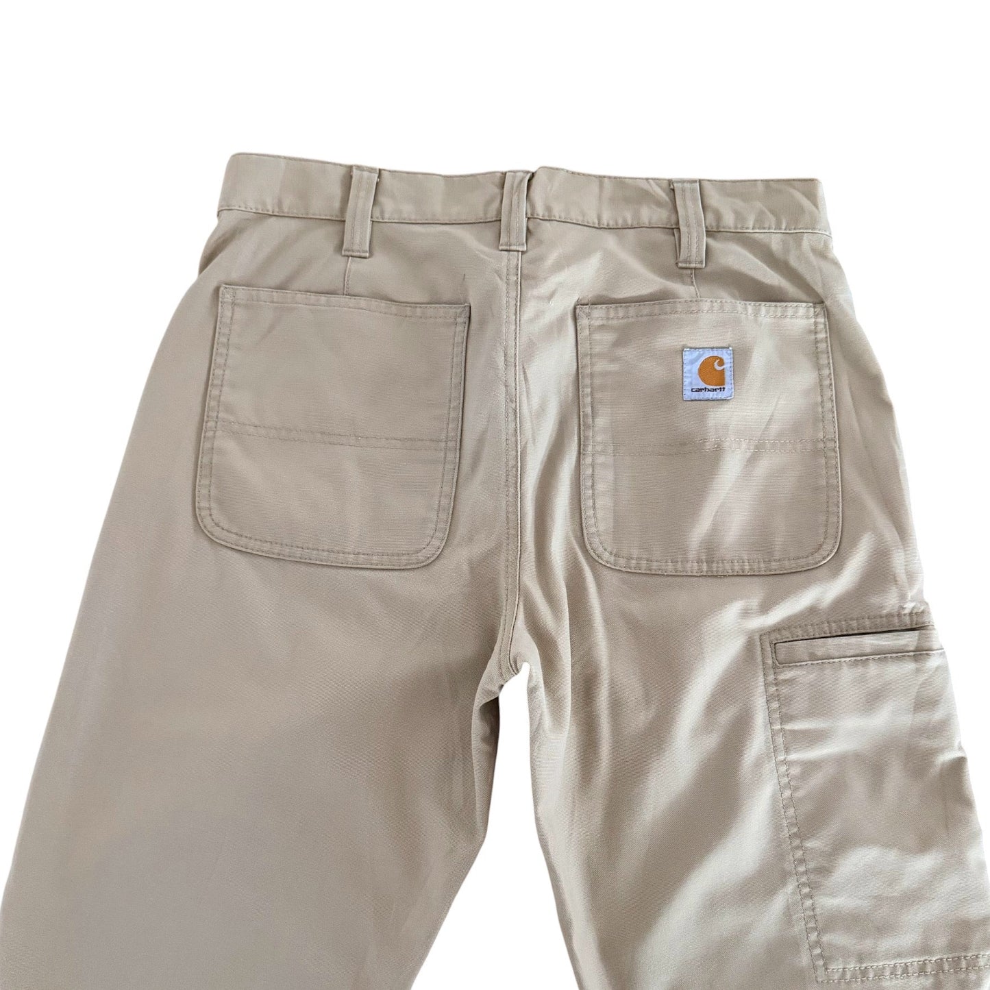 Vintage Carhartt Relaxed Fit Beige Workwear Pants, 33W 36L