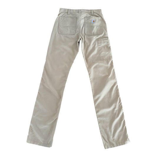 Vintage Carhartt Relaxed Fit Beige Workwear Pants, 33W 36L