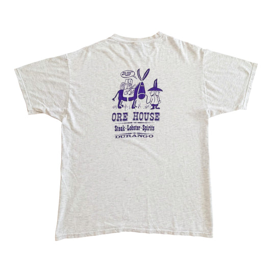 Vintage Ore House Spirits Durango T-shirt, size XL