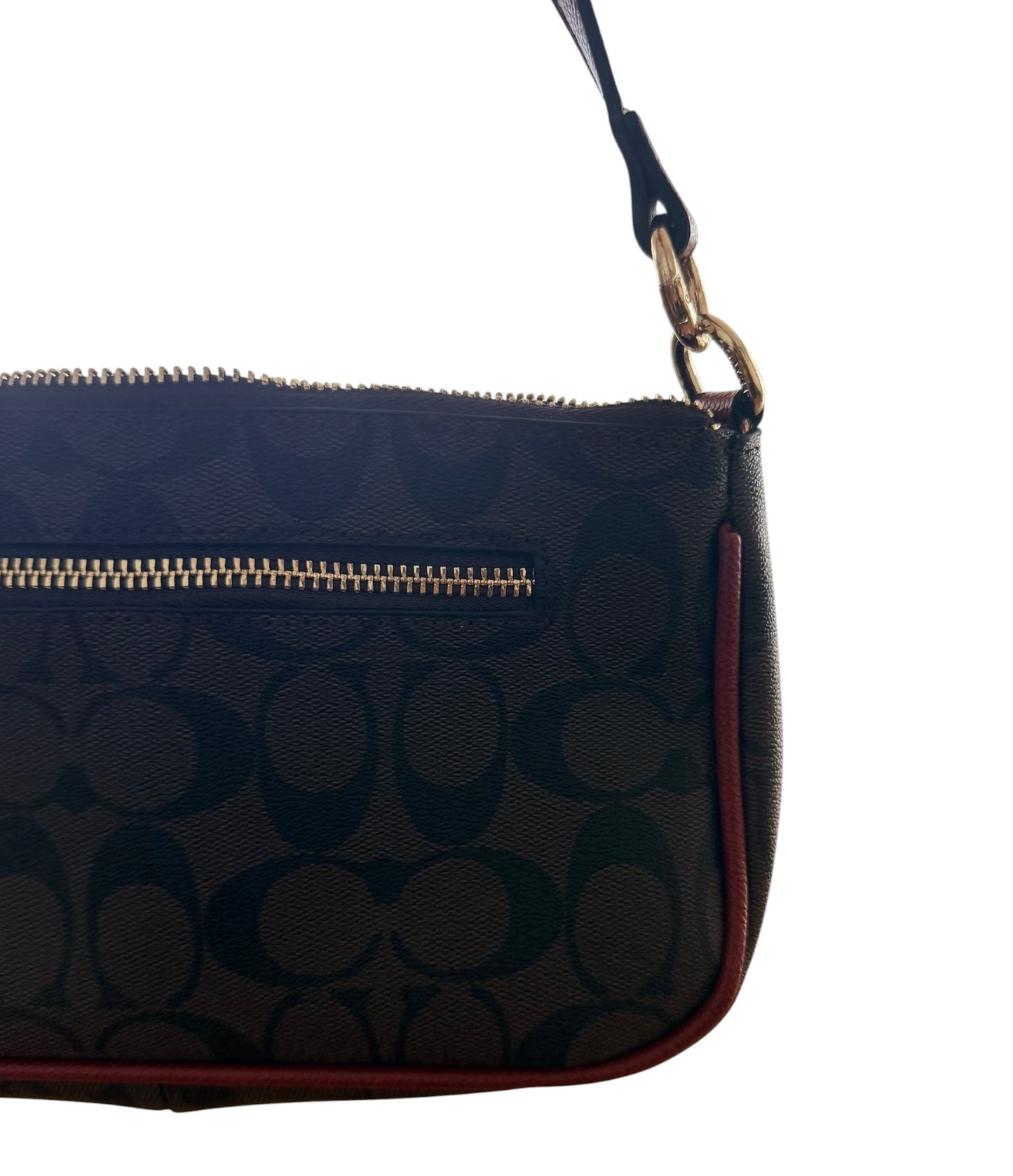 Vintage Coach Y2K Signature Brown Monogram Mini Shoulder Bag