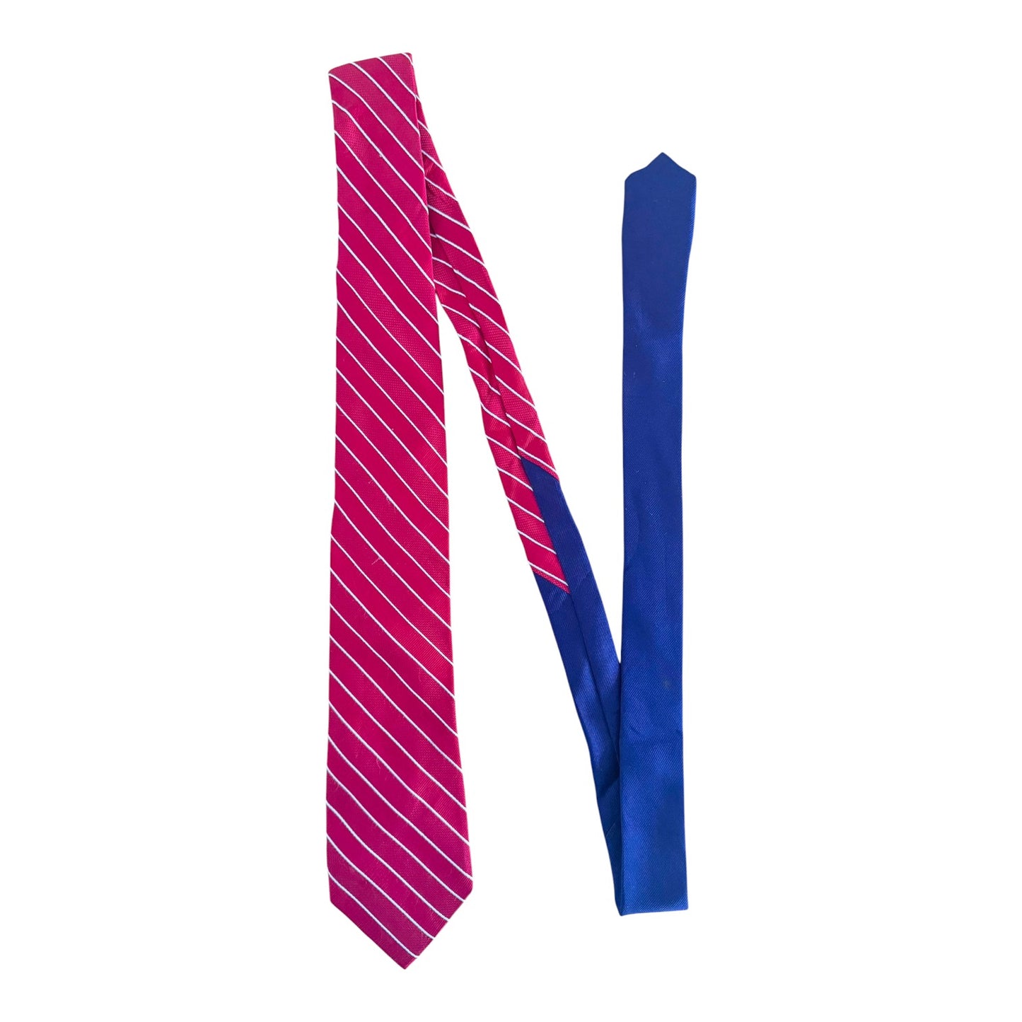 Tommy Hilfiger Red Striped Silk Tie