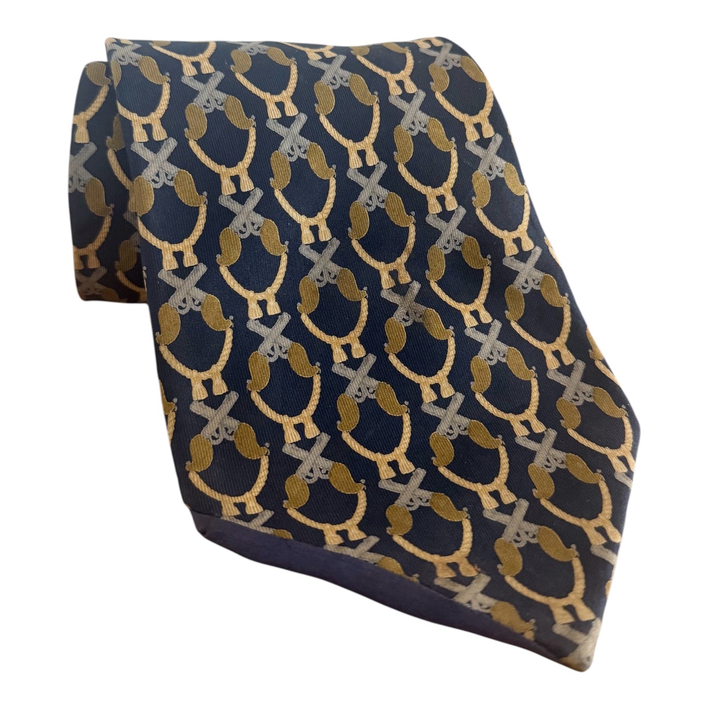 Vintage Gucci Monogram Silk Tie