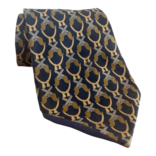Vintage Gucci Monogram Silk Tie