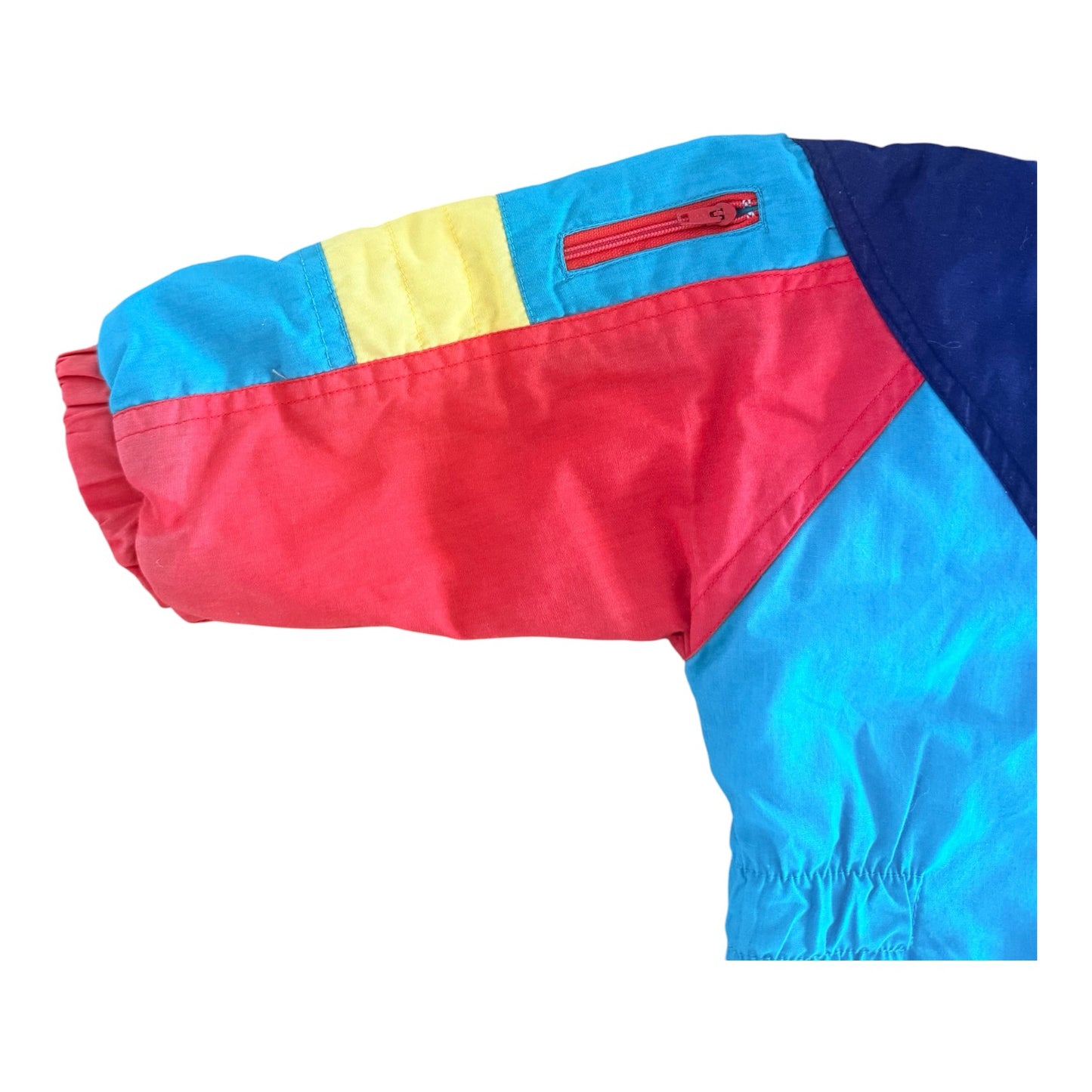 Vintage Colour Block Kids Snow Suit size 6-7 Years