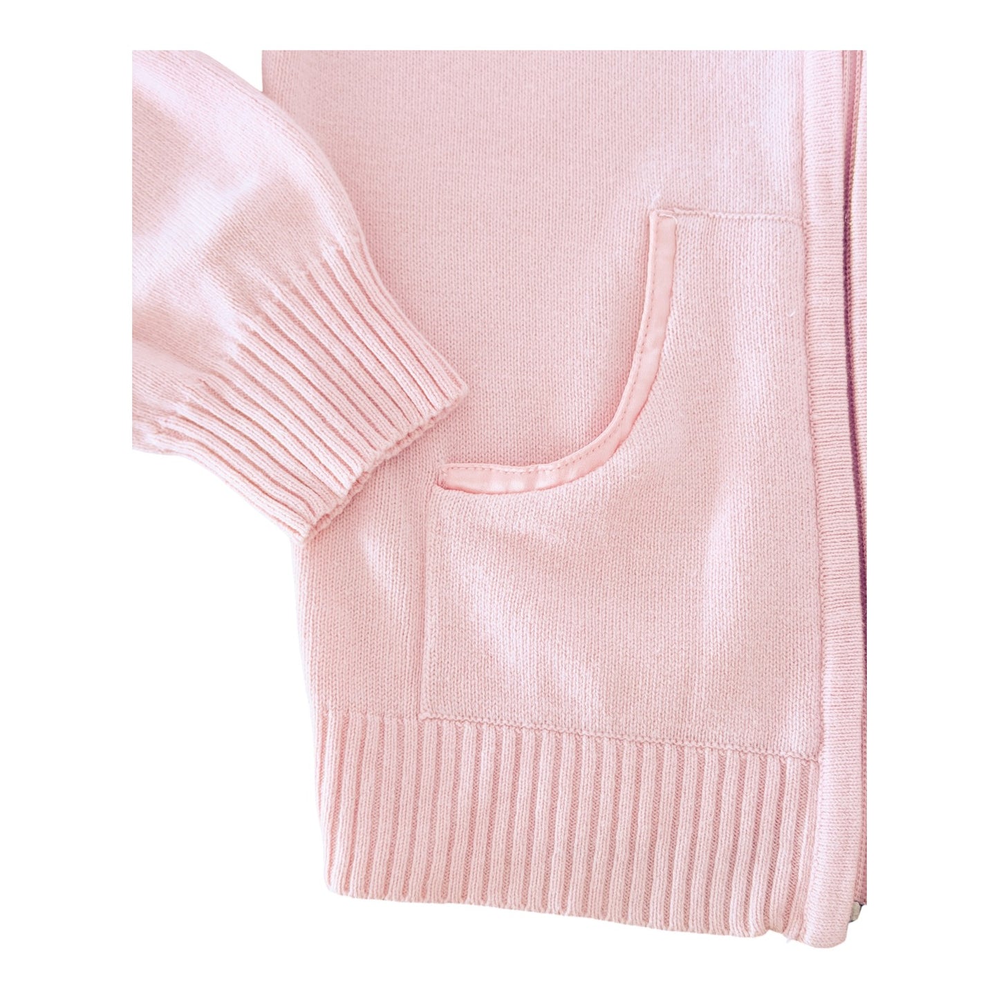 Guess Girls Pink Varsity Zip Hoodie Kids size 7