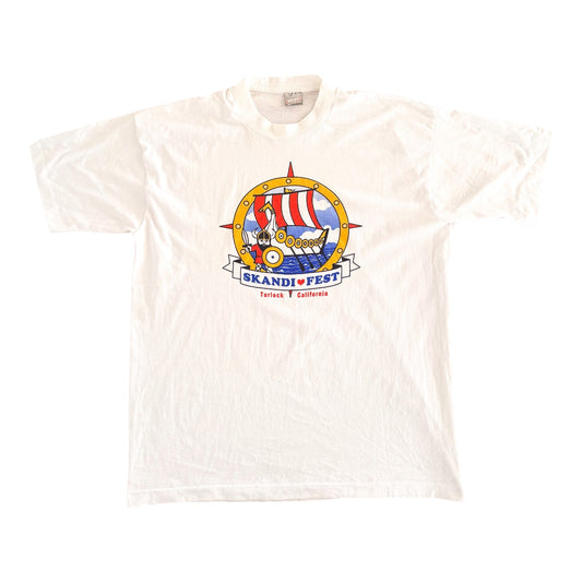 Skandi Fest Turlock California Graphic T-Shirt, XL