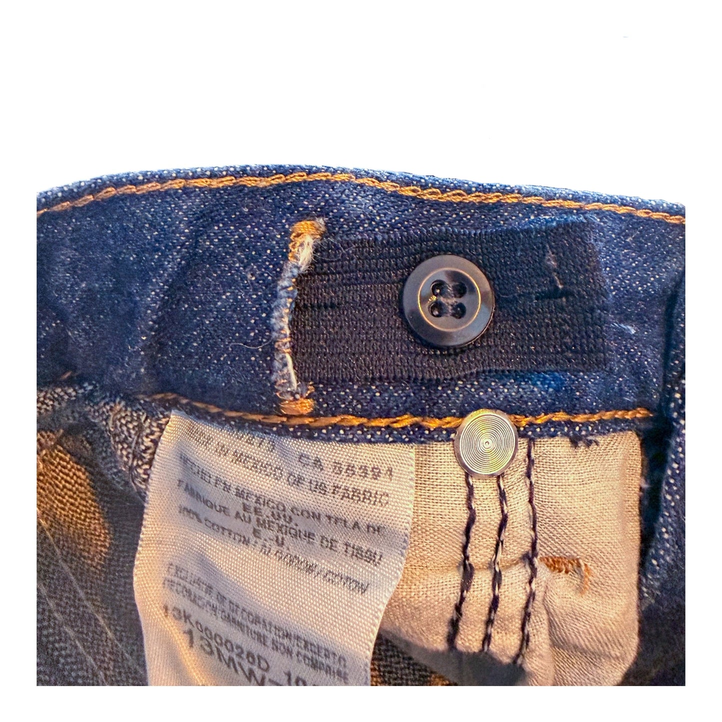 Kids Wrangler Adjustable Waist Blue Denim Jeans, 3 Years