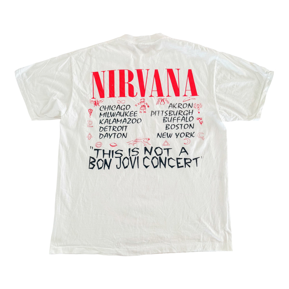 Nirvana In Utero Tour 93-94 Band T-Shirt size XL