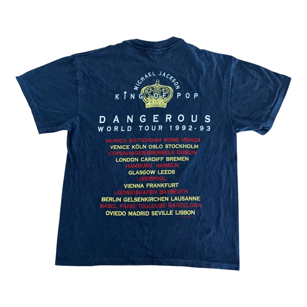 Michael Jackson Dangerous World Tour 1992-93 Band T-Shirt size Large