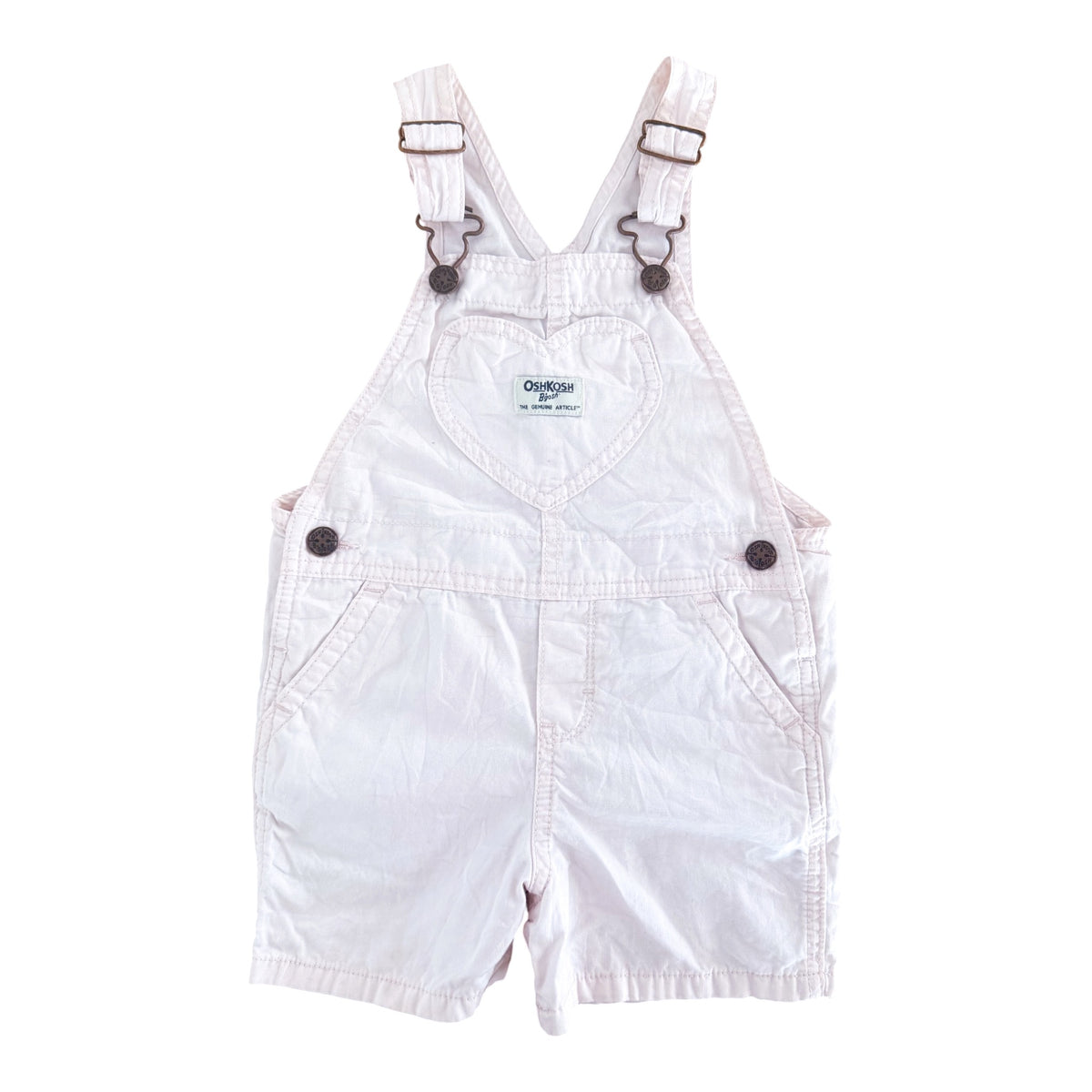 Kids OshKosh B'gosh Baby Pink Short Overalls, 3 Years