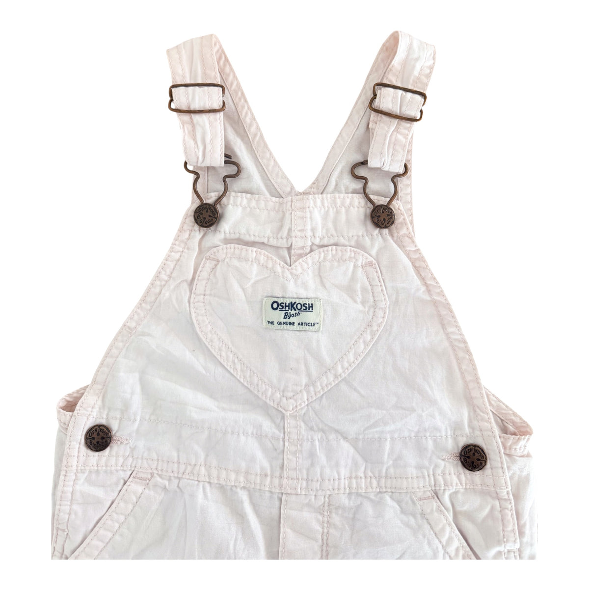 Kids OshKosh B'gosh Baby Pink Short Overalls, 3 Years
