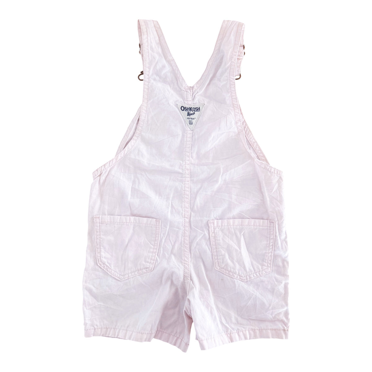 Kids OshKosh B'gosh Baby Pink Short Overalls, 3 Years