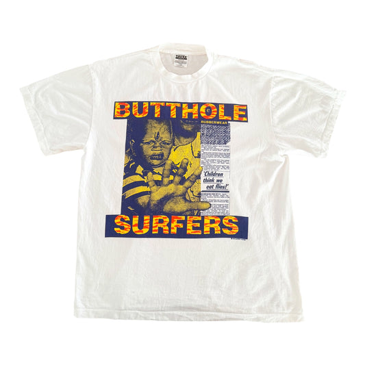 Butthole Surfers Children Think We Eat Flies Graphic Band T-Shirt, XL