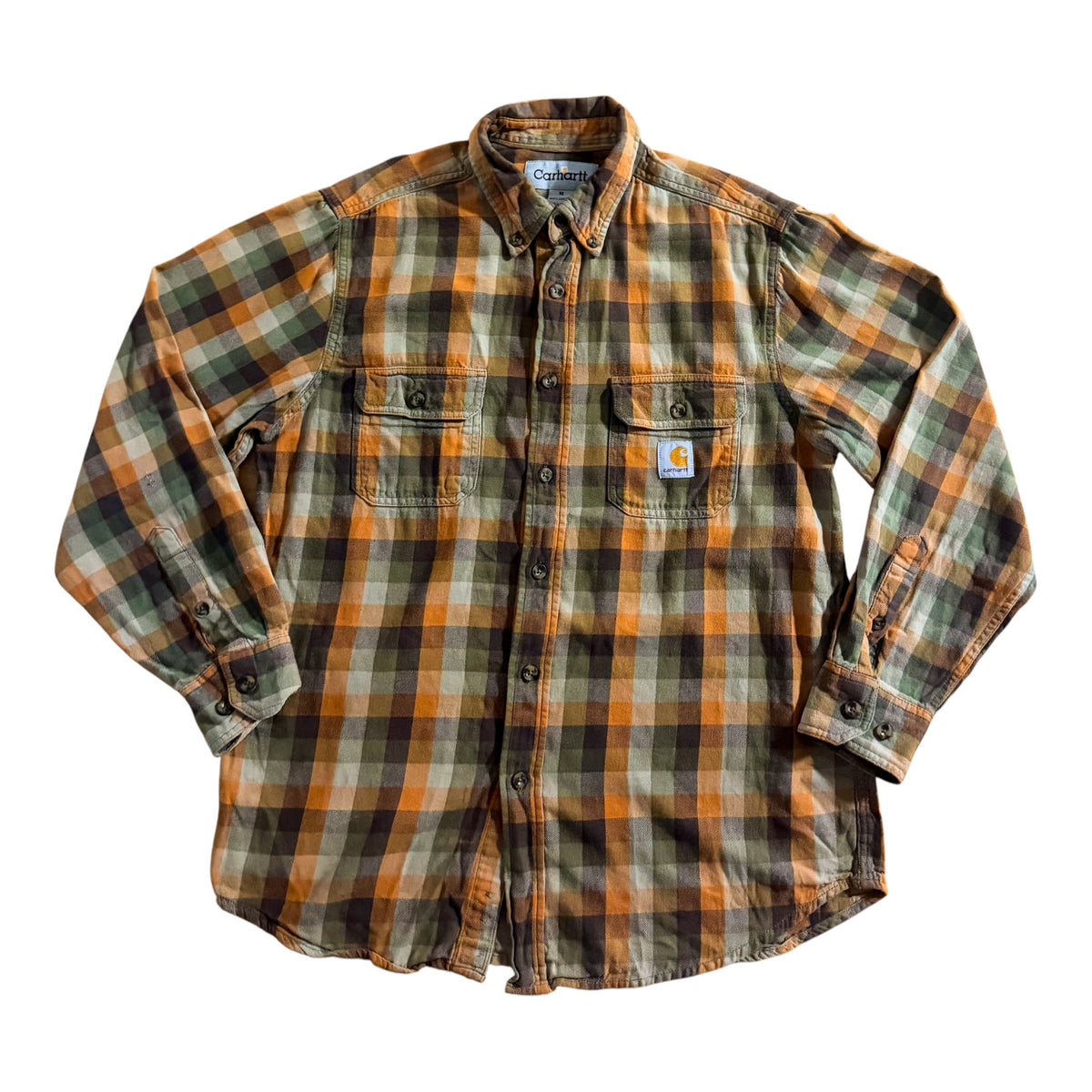 Carhartt Plaid Flannel Shirt, Medium
