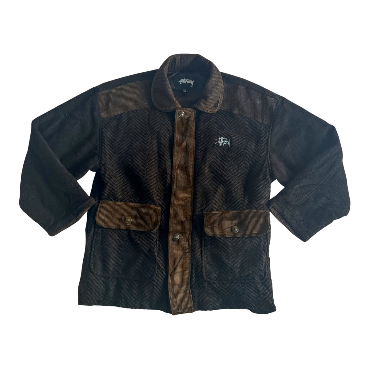 Stüssy Herringbone Corduroy Panel Jacket, XL