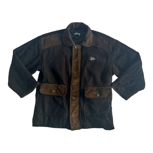 Stüssy Herringbone Corduroy Panel Jacket, XL