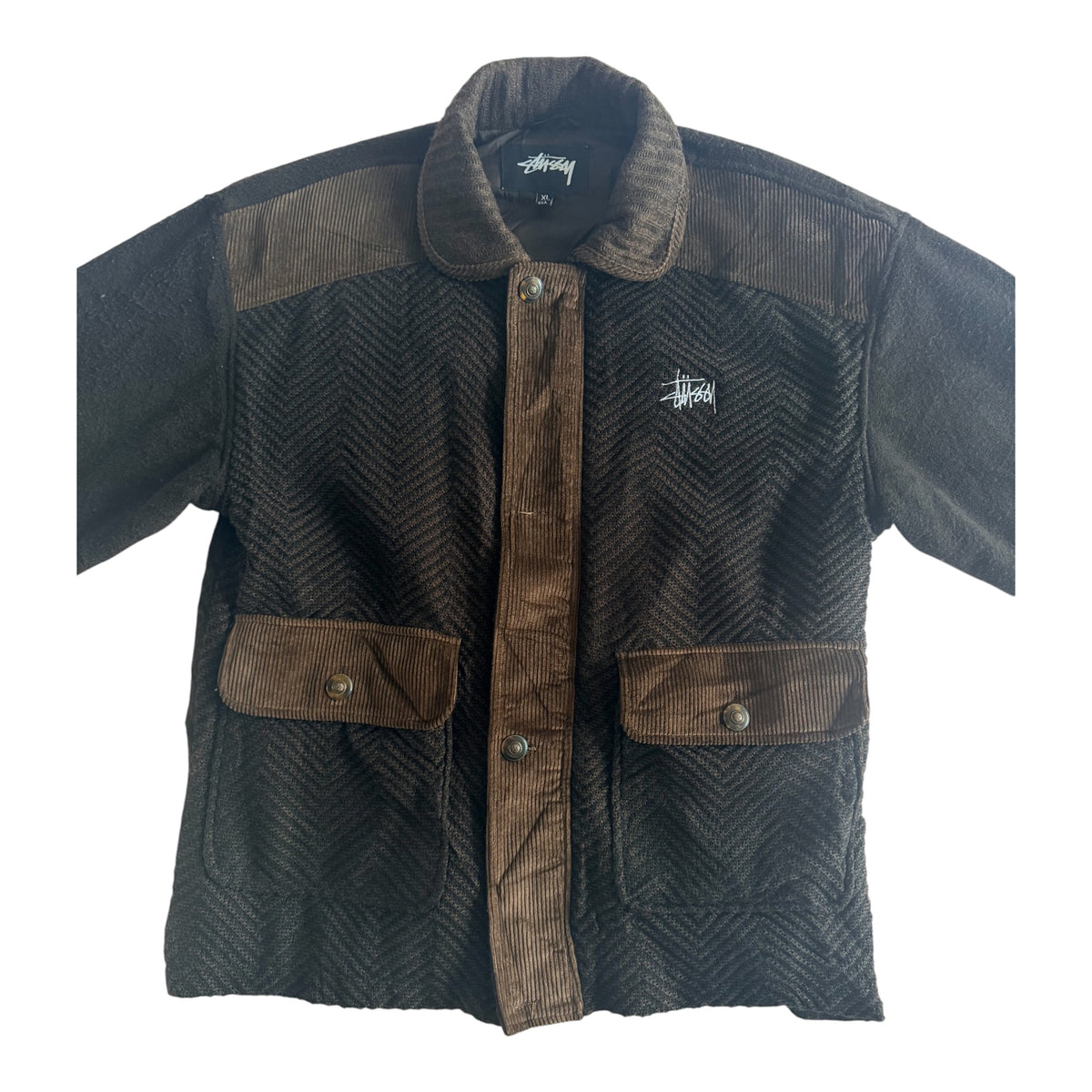 Stüssy Herringbone Corduroy Panel Jacket, XL