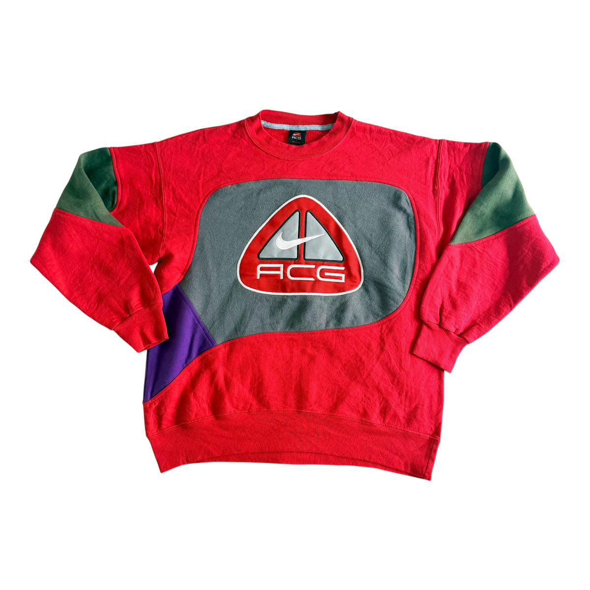 Nike ACG Embroidered Colour Block Sweatshirt, Medium