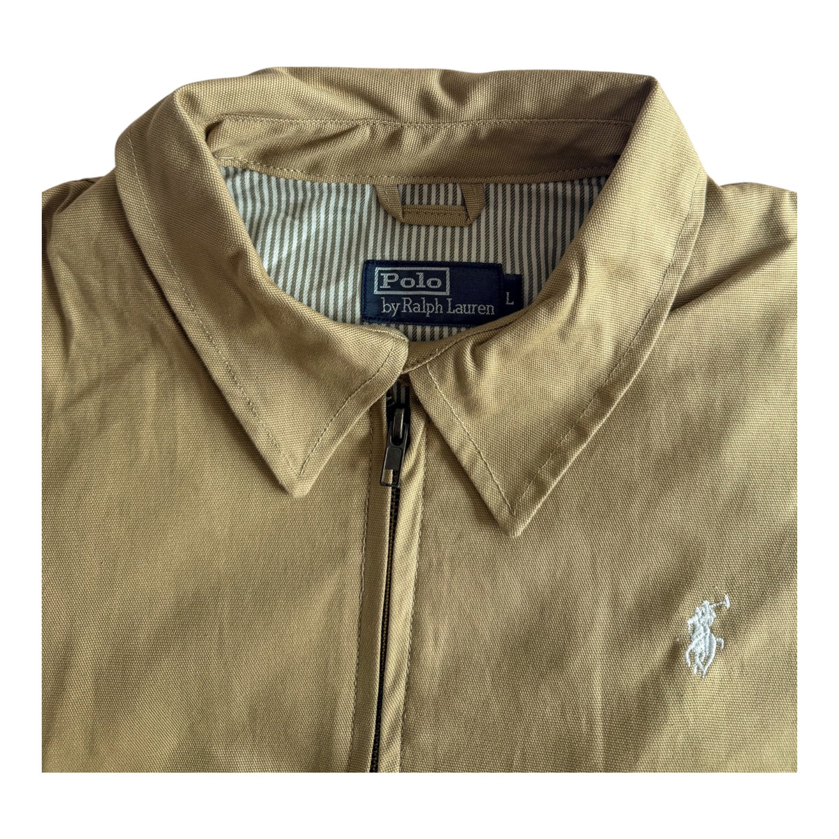 Polo Ralph Lauren Beige Harrington Jacket, Large