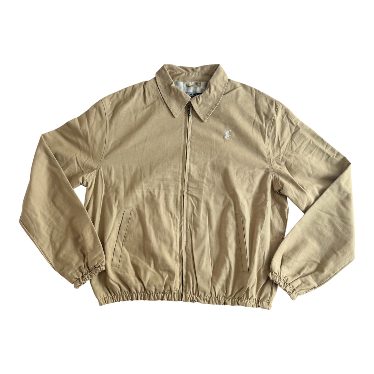 Polo Ralph Lauren Beige Harrington Jacket, Large