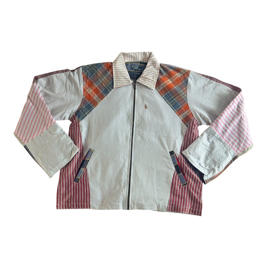 Polo Ralph Lauren Rework Oxford Patchwork Jacket, Large