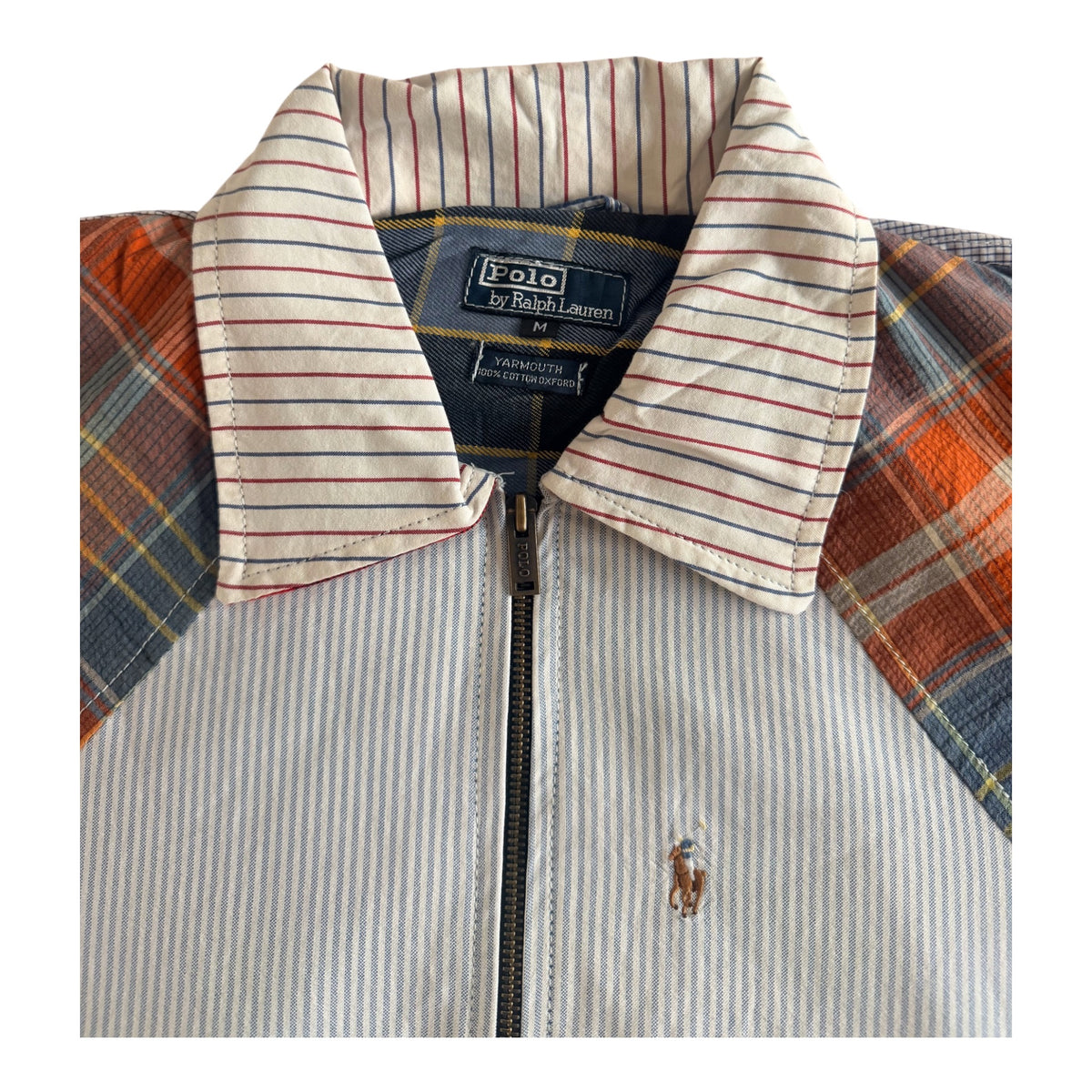 Polo Ralph Lauren Rework Oxford Patchwork Jacket, Large