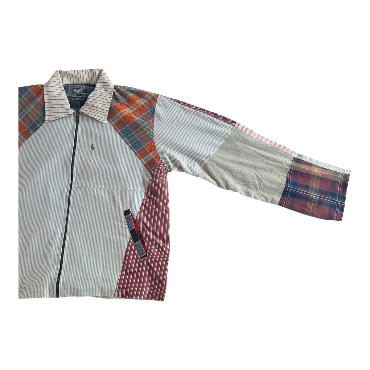 Polo Ralph Lauren Rework Oxford Patchwork Jacket, Large