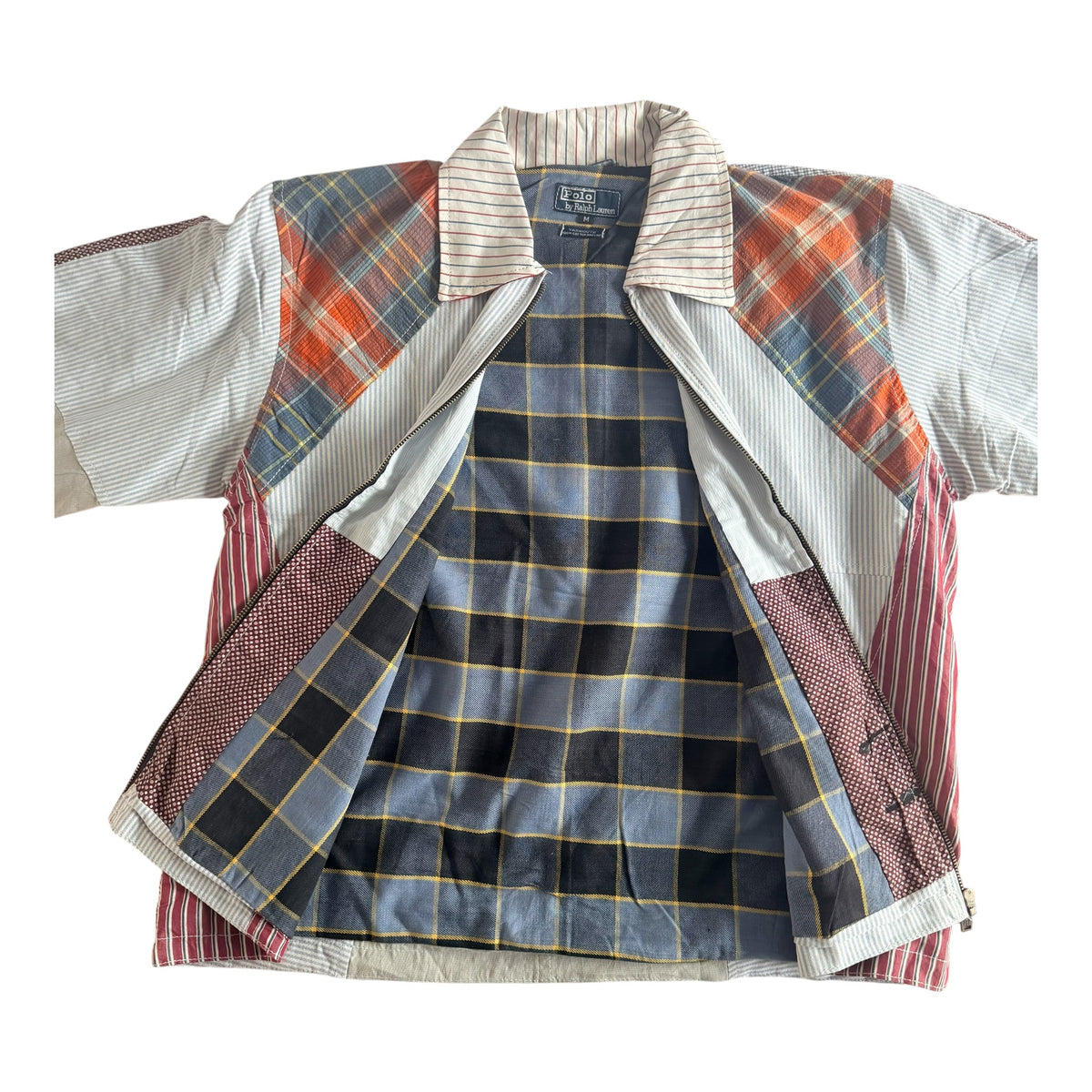 Polo Ralph Lauren Rework Oxford Patchwork Jacket, Large
