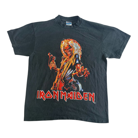 Iron Maiden Killers on Tour Graphic Band T-Shirt, Large