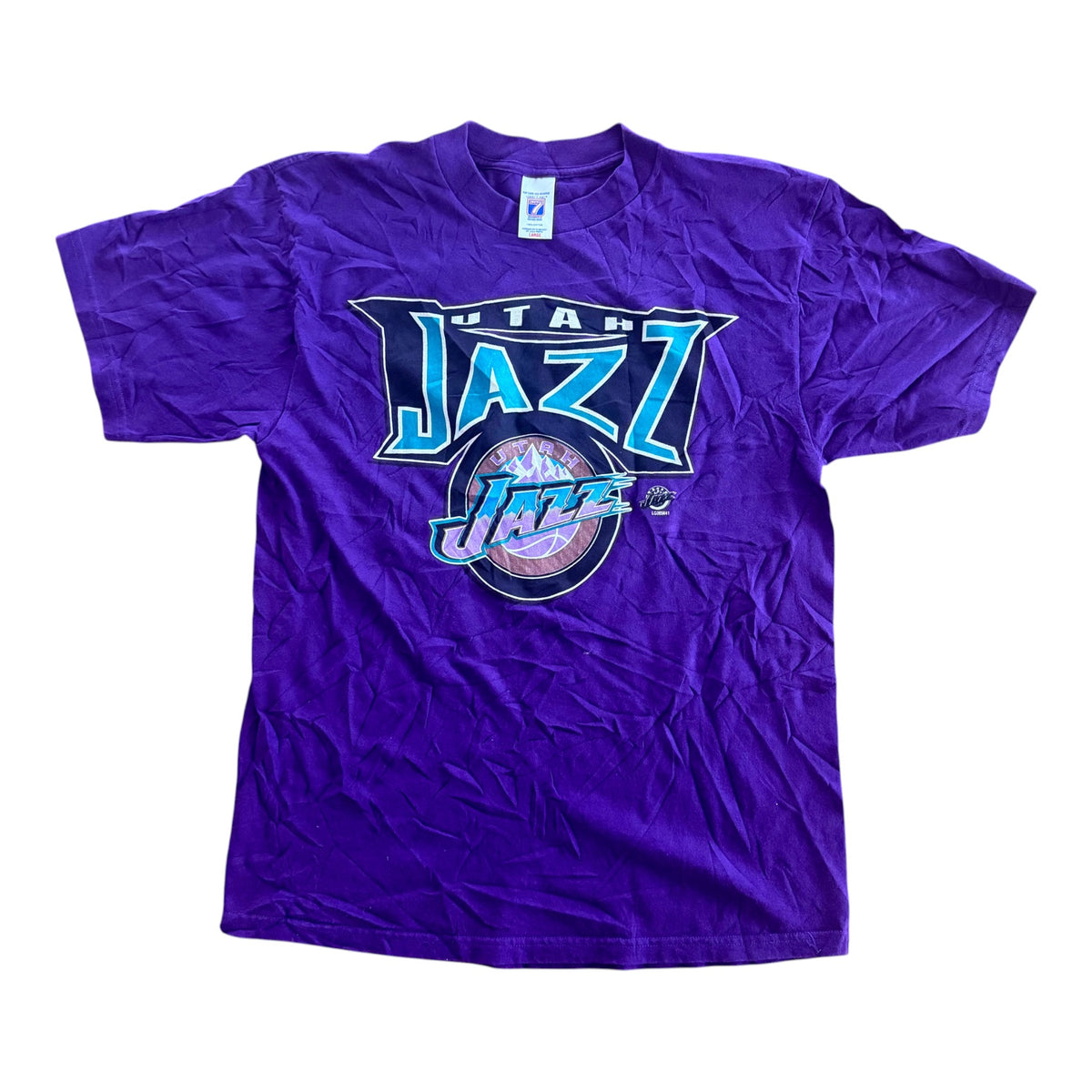 Utah Jazz Logo 7 NBA Graphic T-Shirt size Large