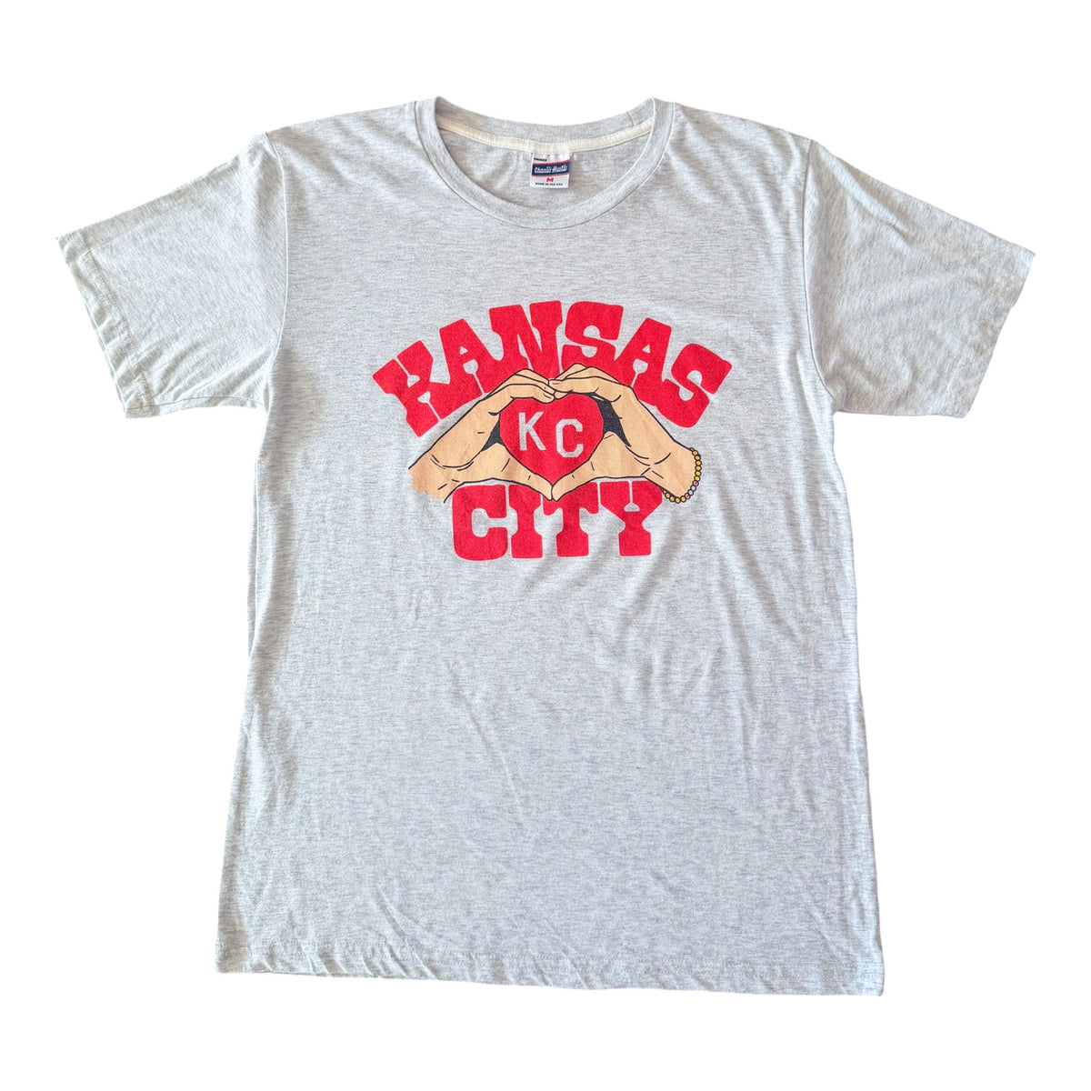 Charlie Hustle Kansas City Heart Graphic T-Shirt, Medium