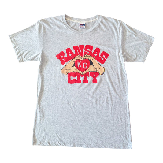 Charlie Hustle Kansas City Heart Graphic T-Shirt, Medium