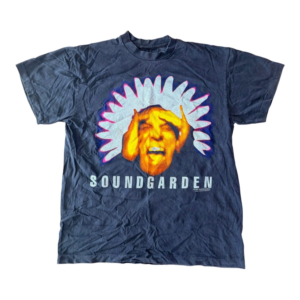 Soundgarden Black Hole Sun Double Sided Graphic T-Shirt, Large