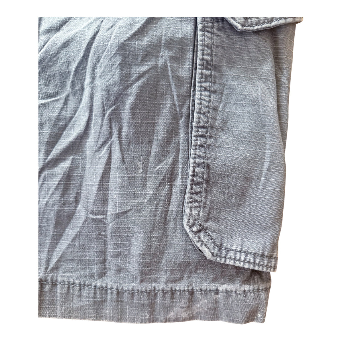 Carhartt Slate Grey Ripstop Relaxed Fit Cargo Jort Shorts, Large