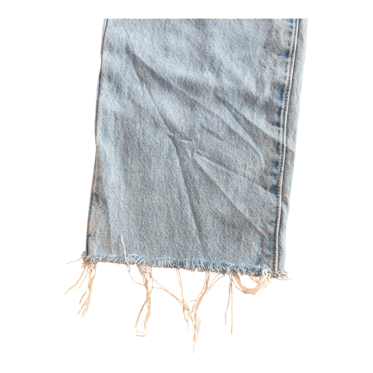 Levi's Premium 501 Light Wash Raw Hem Denim Jeans, 32W 29L