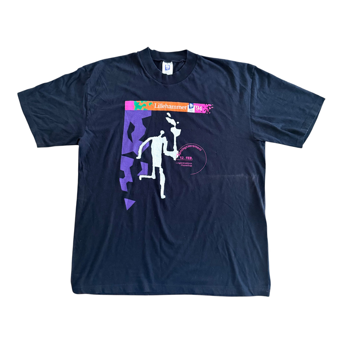 Vintage 1994 Lillehammer Winter Olympics Opening Ceremony T-Shirt, XL
