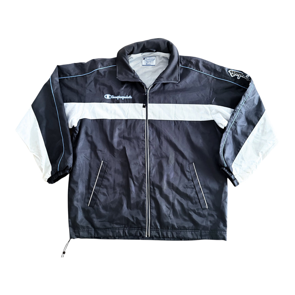 Vintage Champion Japan Market Colour Block Windbreaker Jacket, Medium