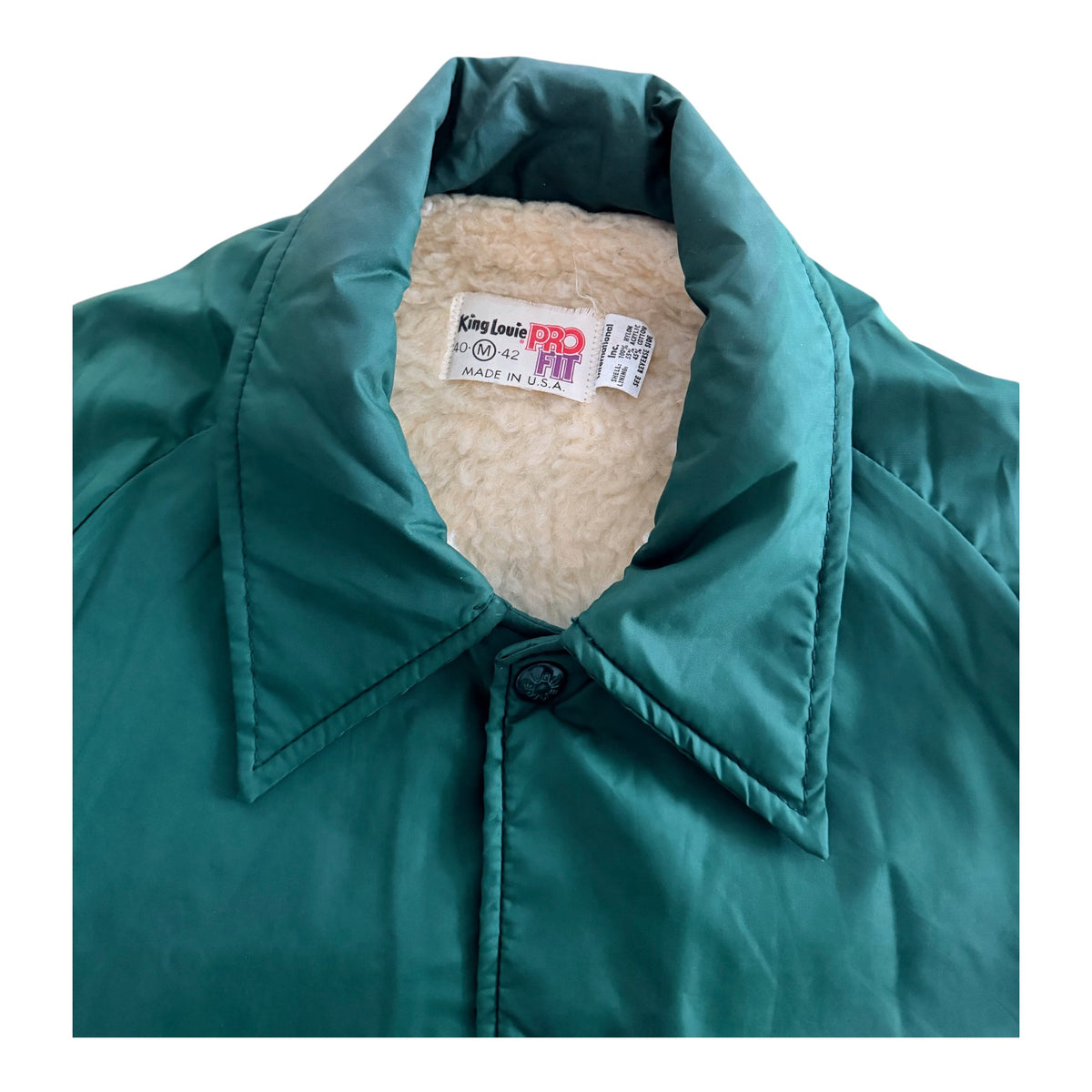 Vintage King Louie Cuyahoga Valley Sherpa Lined Jacket, Medium