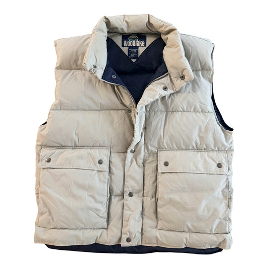 Woodlake Vintage Down Filled Puffer Vest, Large
