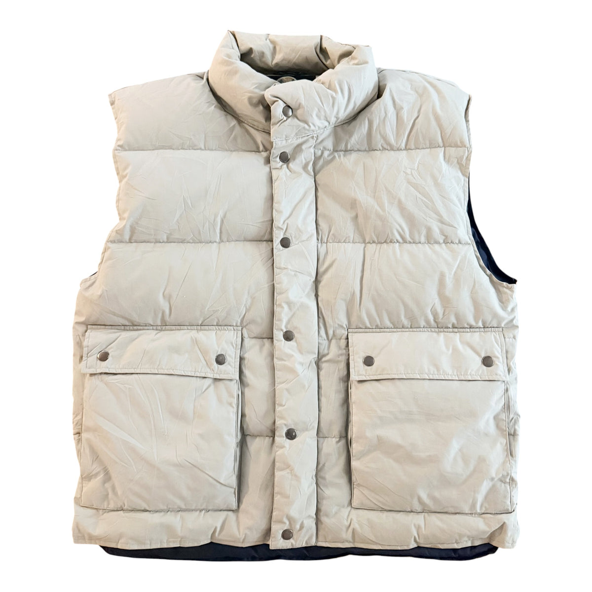 Woodlake Vintage Down Filled Puffer Vest, Large