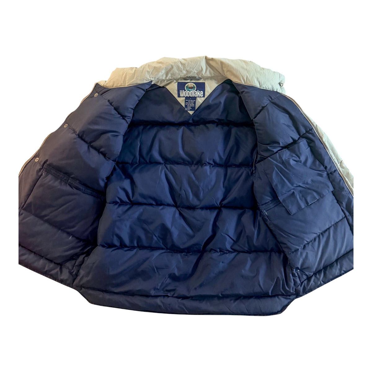 Woodlake Vintage Down Filled Puffer Vest, Large