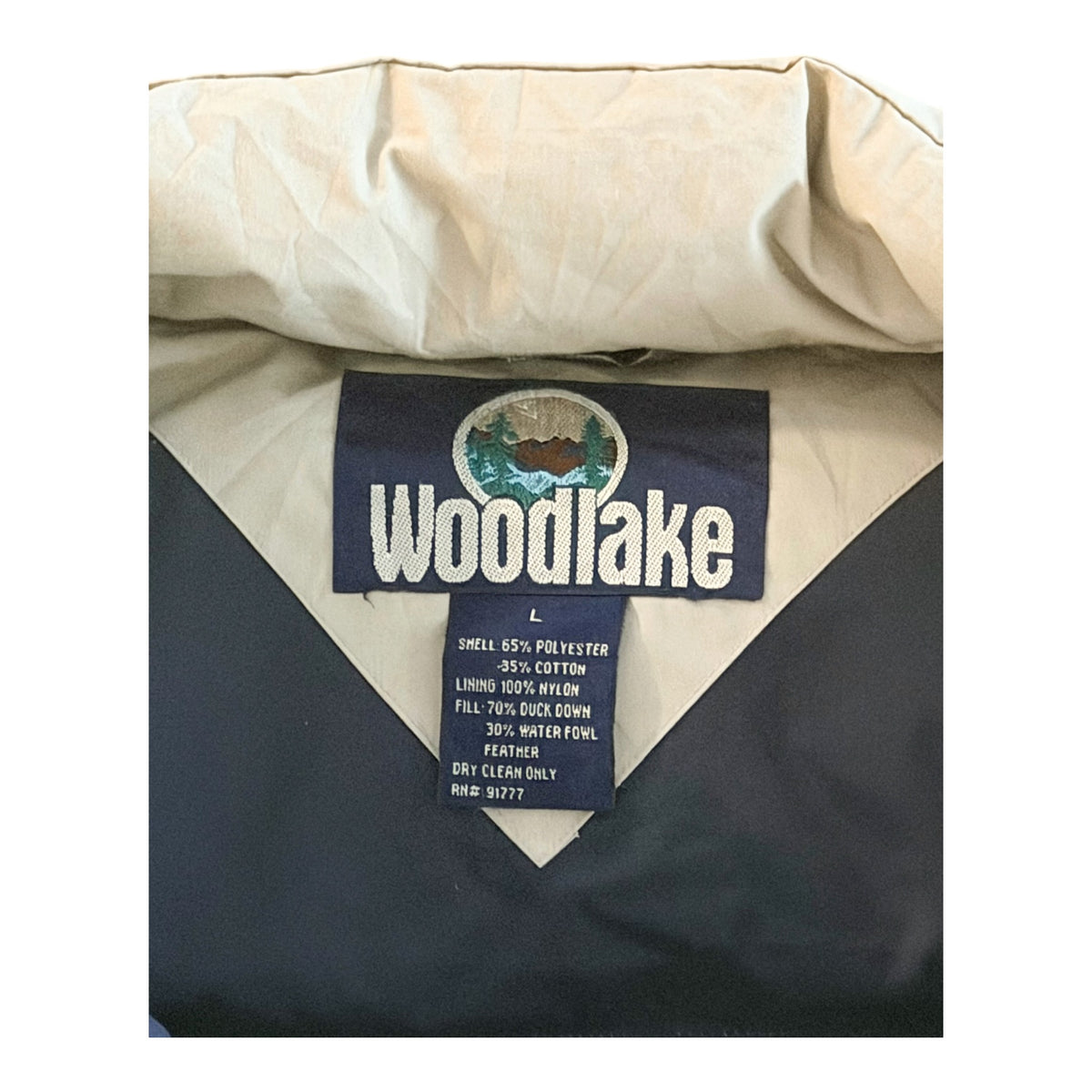 Woodlake Vintage Down Filled Puffer Vest, Large