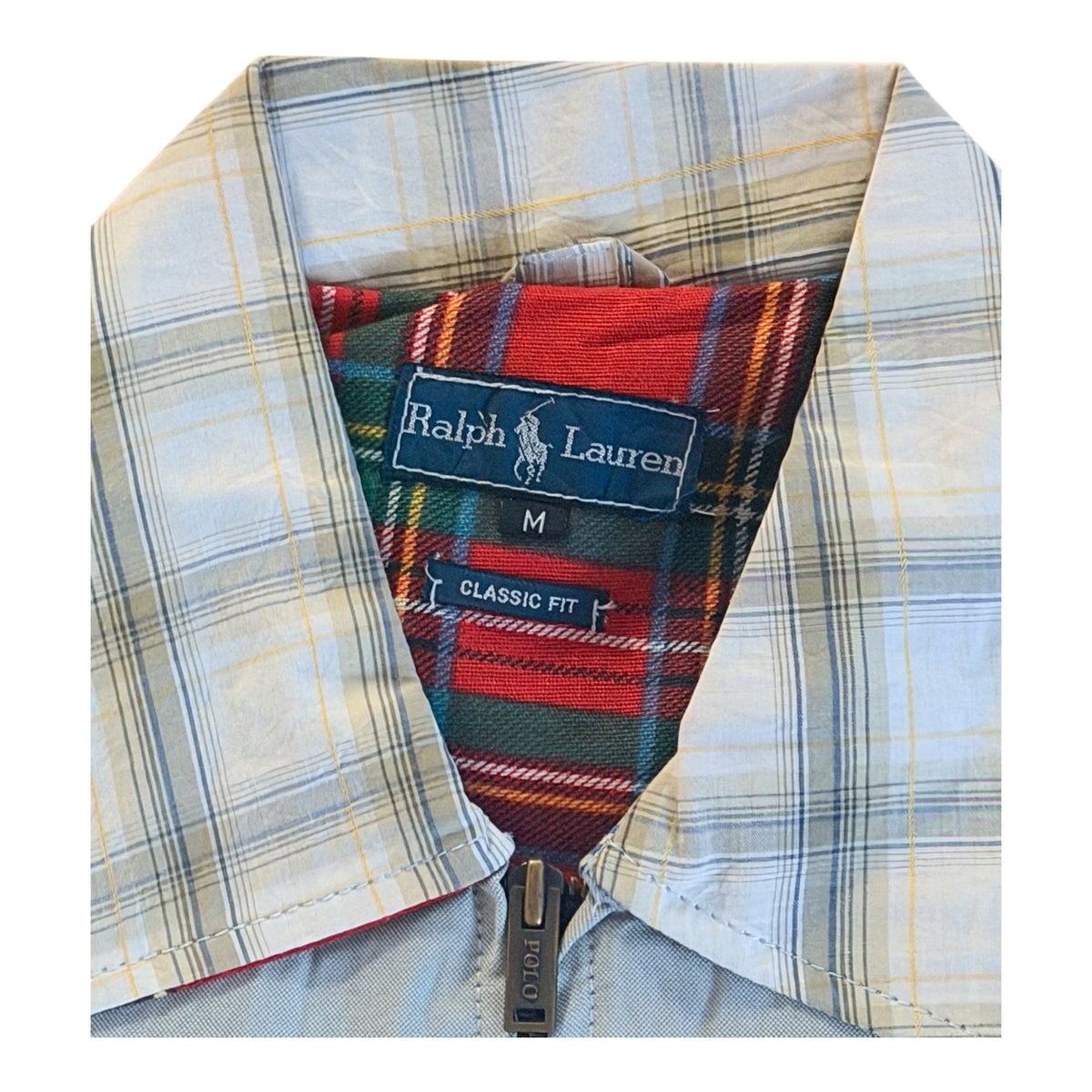 Ralph Lauren Rework Patchwork Oxford Shirt Jacket, Large
