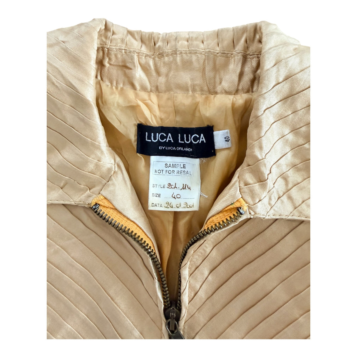 Vintage 2001 Luca Luca Silk Designer Sample Jacket size 40