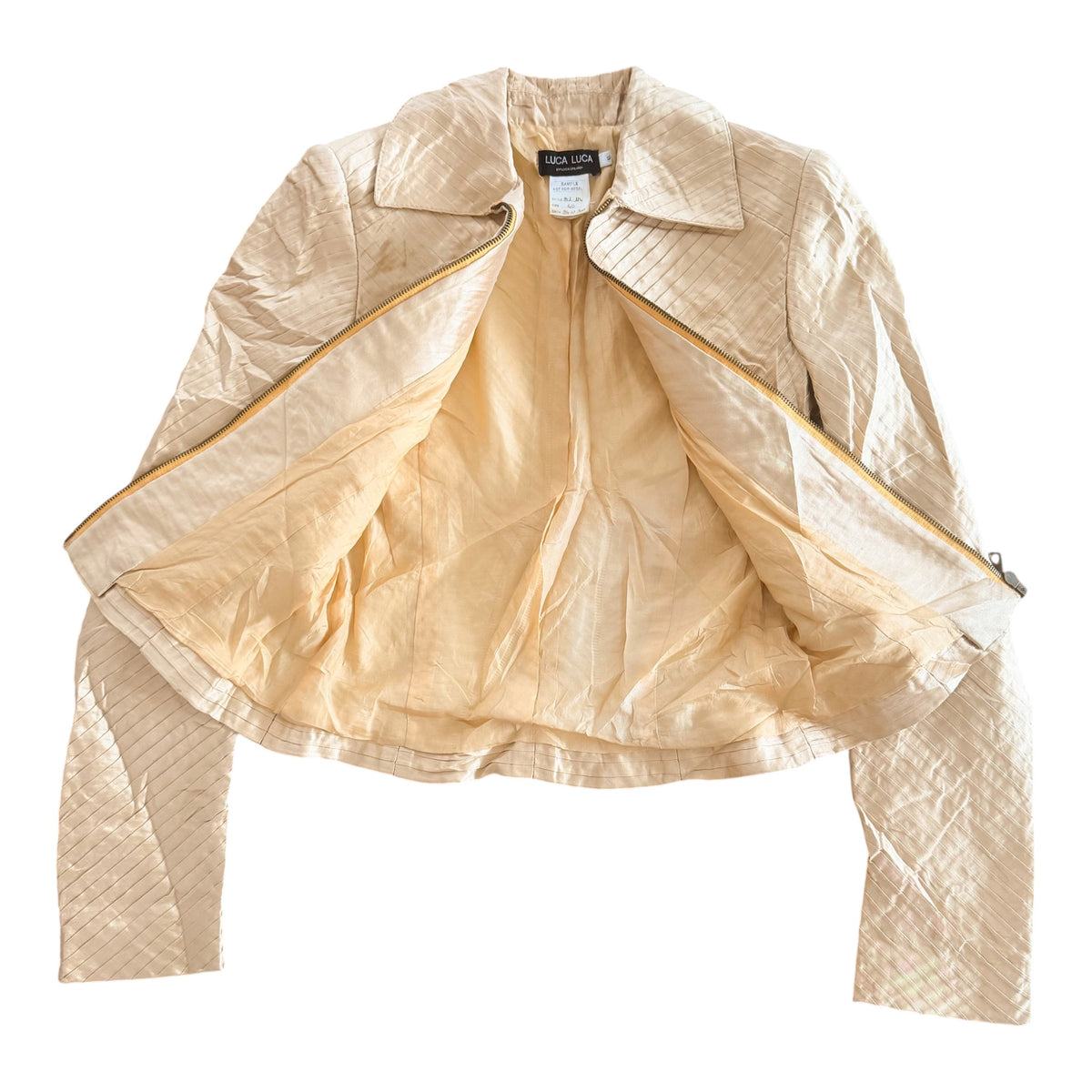 Vintage 2001 Luca Luca Silk Designer Sample Jacket size 40