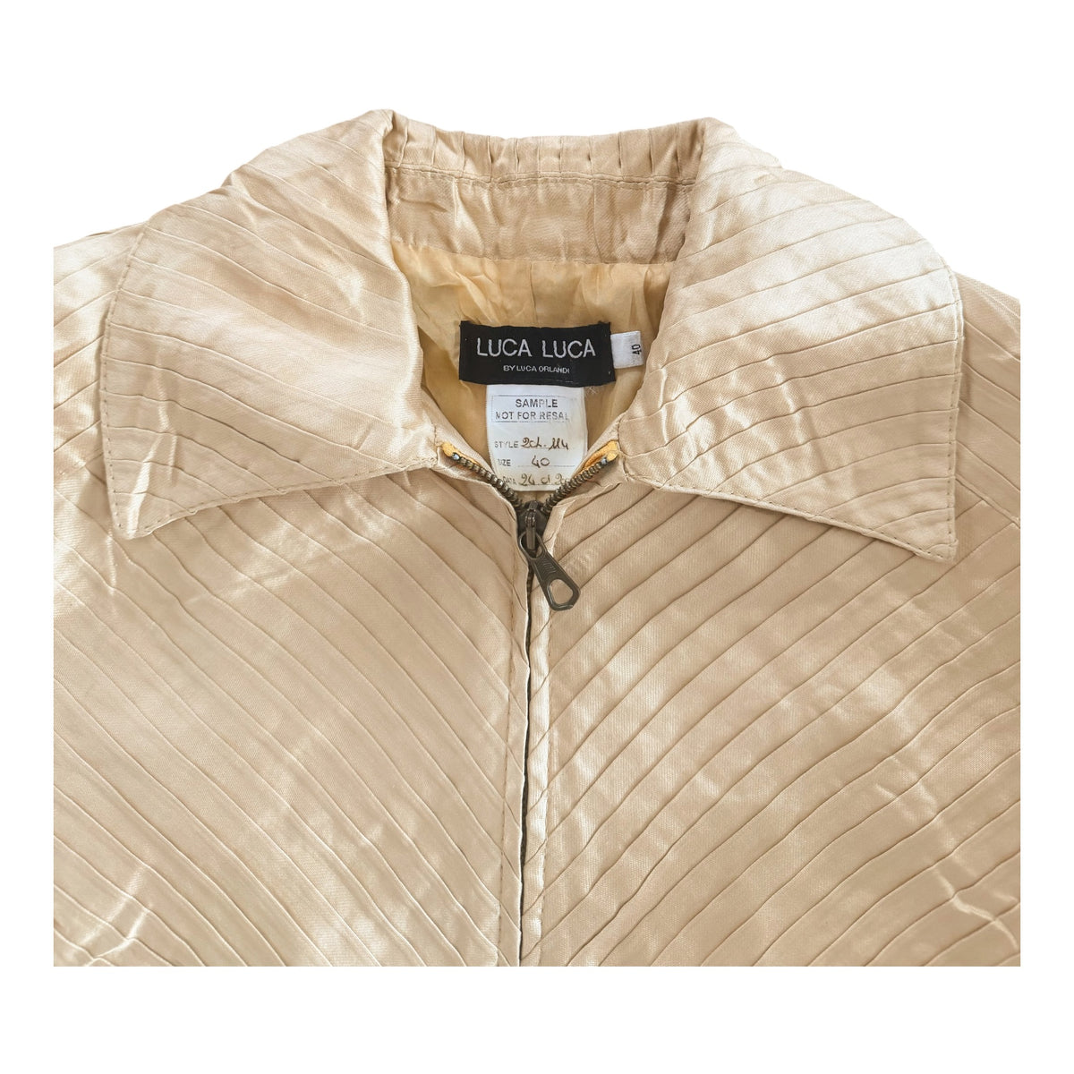Vintage 2001 Luca Luca Silk Designer Sample Jacket size 40