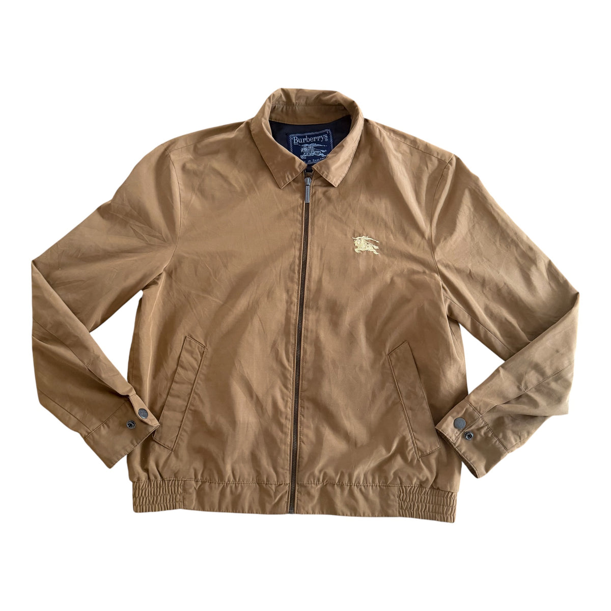 Burberrys Embroidered Harrington Jacket size M